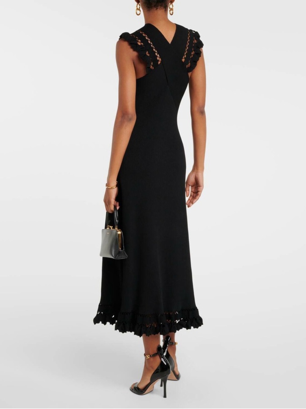 Ulla Johnson Women’s Fiora Ribbed-Knit Midi Dress - Picture 2 of 9
